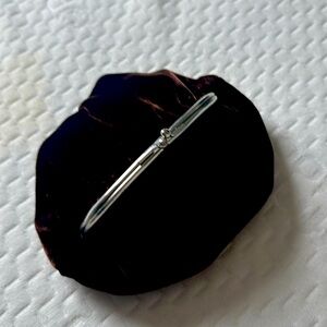 💕 Brown Velvet Clutch with Silver Closure